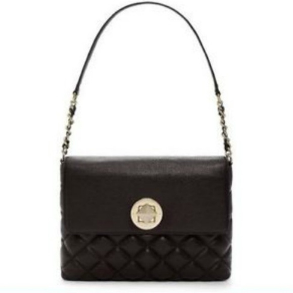 Kate Spade Handbag Black Leather Shoulderbag Purse
